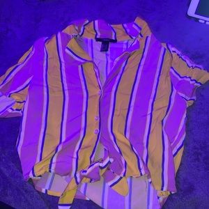 Pink and yellow button up